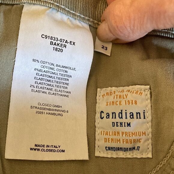 Closed Woman’s Colored Organic Super Stretch Denim Jeans. Sz 23. Deep Fog. - Picture 9 of 12